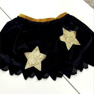 Zara sparkly stars & moon velvet  skirt size 6-9